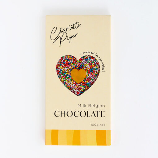 Charlotte Piper Milk Belgian Chocolate with Sprinkles