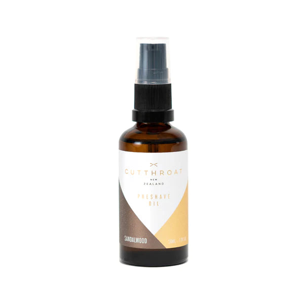 CUT THROAT - Mens Pre-Shave Oil (Sandalwood) 50ml