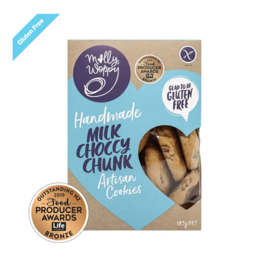 Molly Woppy Artisan Milk Choccy Chunk Cookies (GF)185g