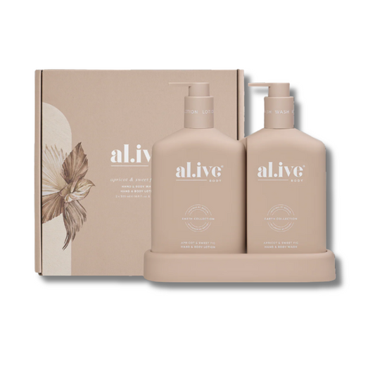 Al.ive Apricot and Sweet Fig Hand and Body Duo