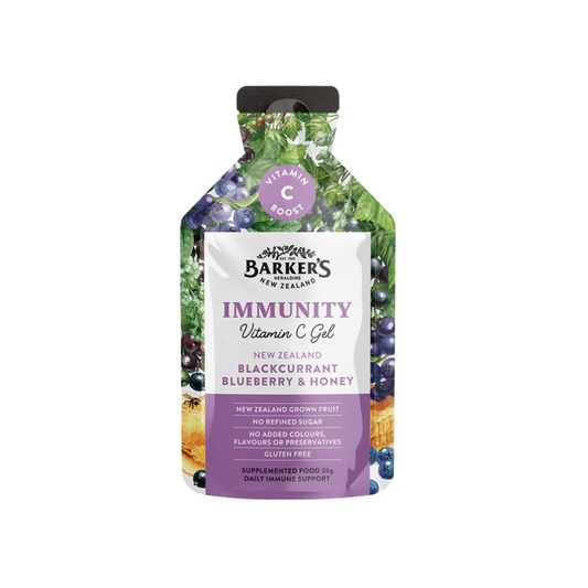 Barkers Immunity Gel - Blackcurrant and Honey 35g (GF)