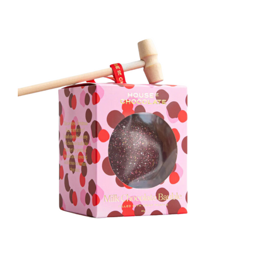 House of Chocolate - Smashable Chocolate Bauble Red