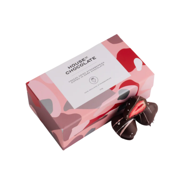 House of Chocolate - Chocolate Dipped Freeze Dried Strawberries (GF)