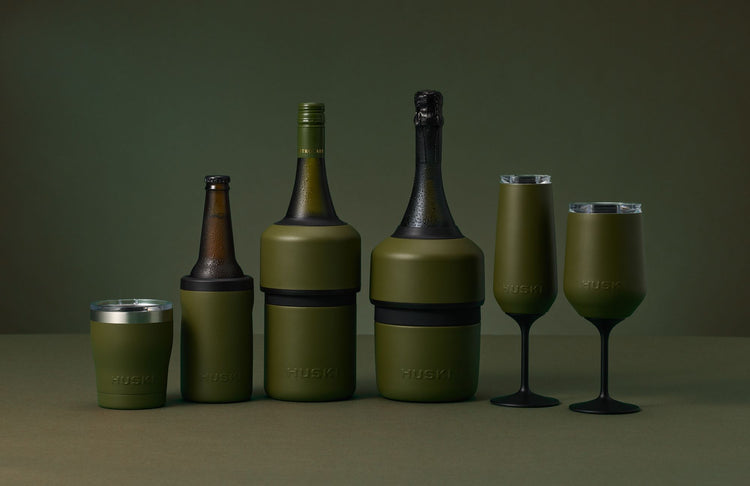 Huski Champagne Cooler - Med Collection - Dark Olive