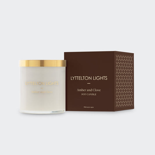 Lyttelton Lights - Amber & Clover Candle (Medium)