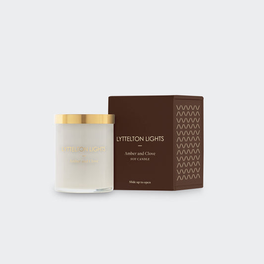 Lyttelton Lights - Amber & Clover Candle (Small)