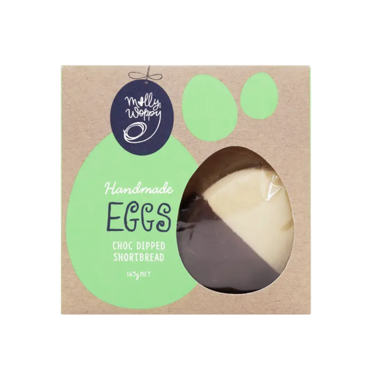 Molly Woppy Choc Dipped Eggs (Shortbread)