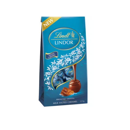 Lindt Lindor Salted Caramel Pouch 125g