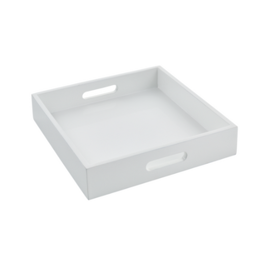 White Square Tray
