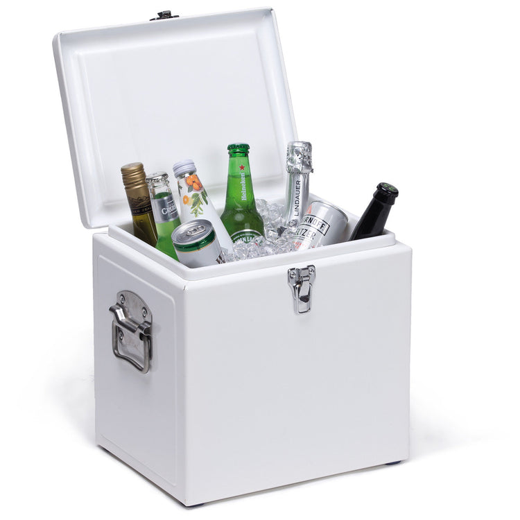White Vintage Cooler