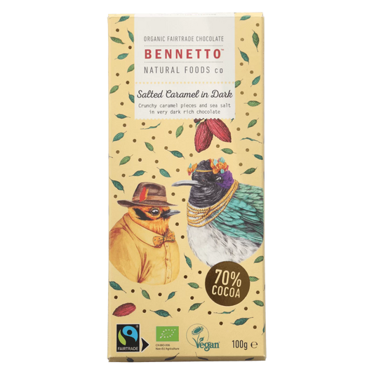 Bennetto Organic Chocolate - Dark Salted Caramel 80g