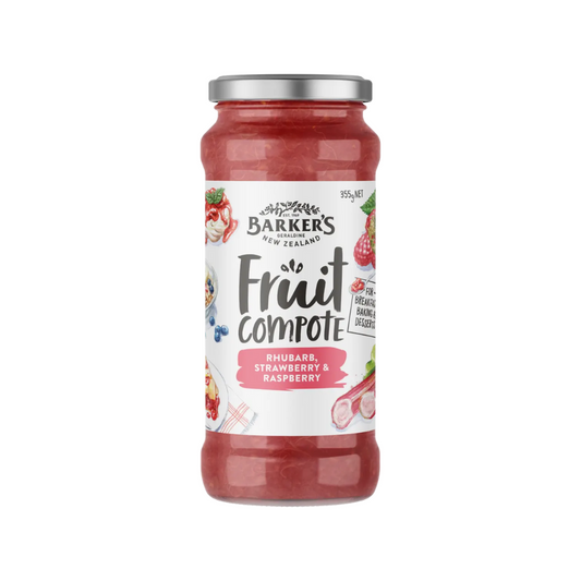 Barkers - Raspberry & Rhubarb Fruit Compote