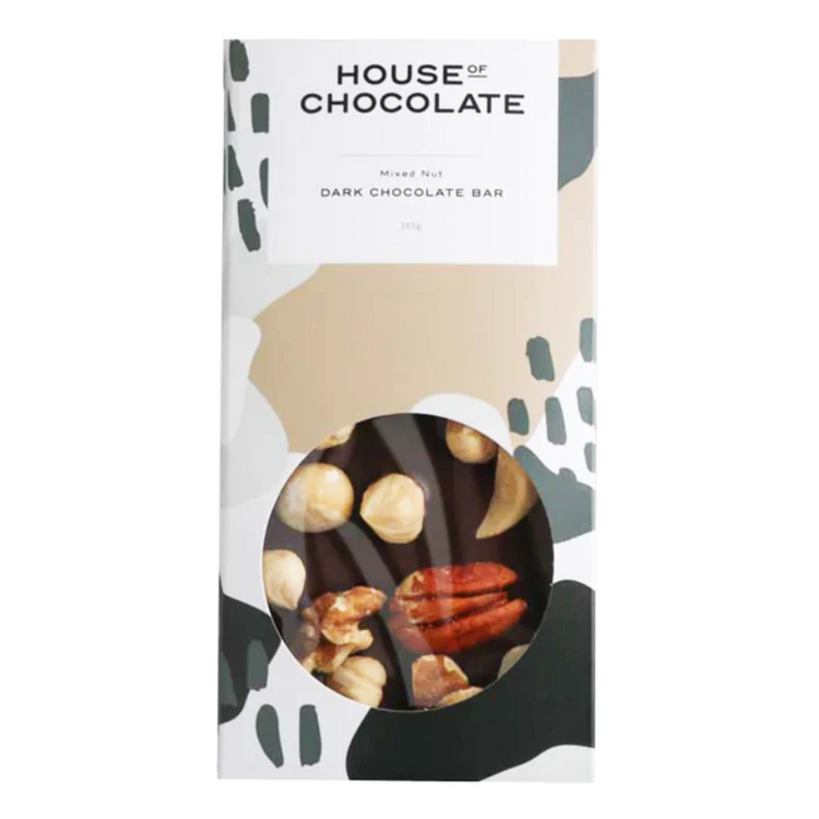 House of Chocolate - Mixed Nut Dark Chocolate Bar (GF)
