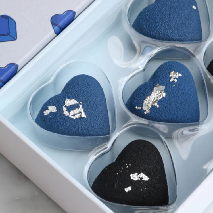 House Of Chocolate - 5 Piece Bon Bons Blue Hearts (GF)