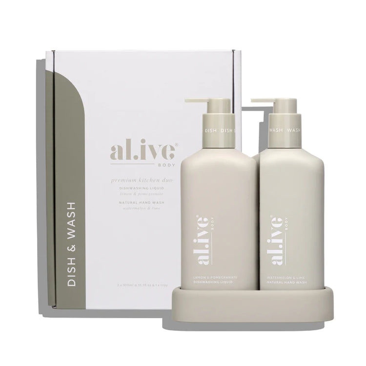 Al.ive Lemon & Pomegranate Hand Wash & Dish Wash Kitchen Duo