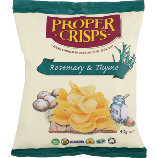 Proper Crisps Rosemary & Thyme 40g