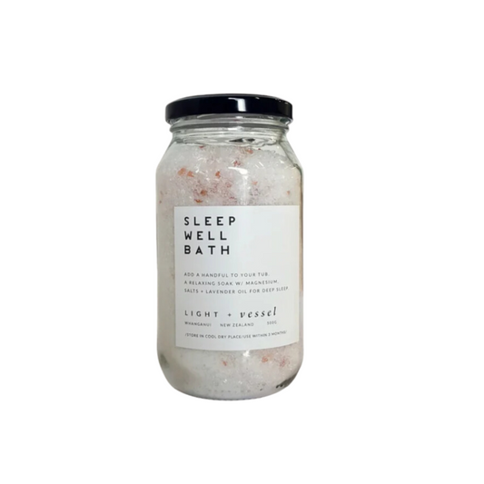 Light + Vessel Sleep Well Bath Salt Jar 500g