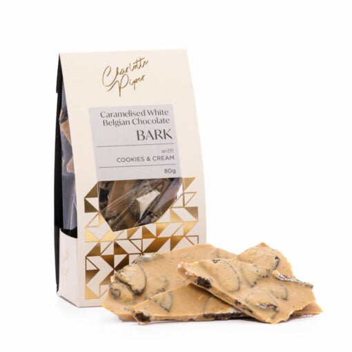 Charlotte Piper Caramelised White Chocolate with Cookies & Cream Bark