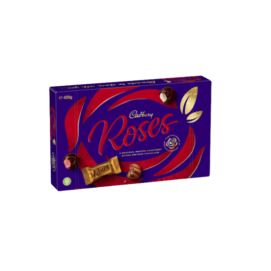 Cadbury Roses In Script Cadbury Roses 420g - XO Gifts