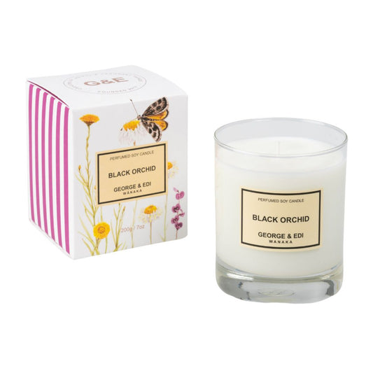 George & Edi Candle - Black Orchid