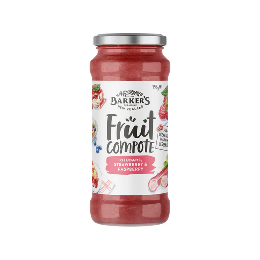 Barkers- Fruit Compote (Raspberry & Rhubarb)