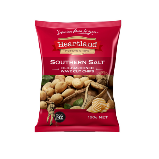 Heartland Chips Wave Cut - Southern Salt 150g