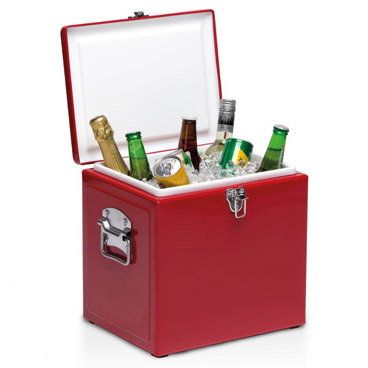 Red Vintage Cooler