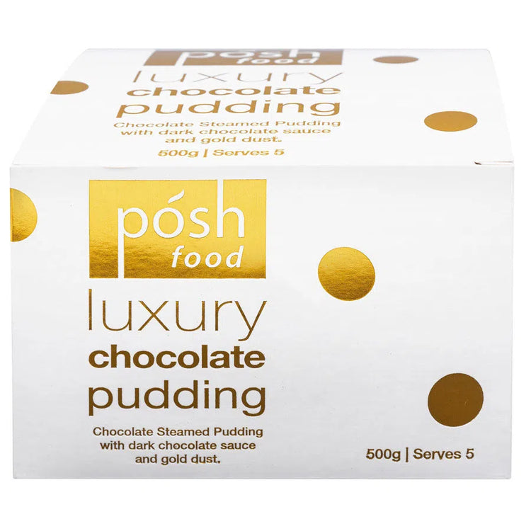 Herb and Spice Luxury Chocolate Steam Pudding with Gold - 500g