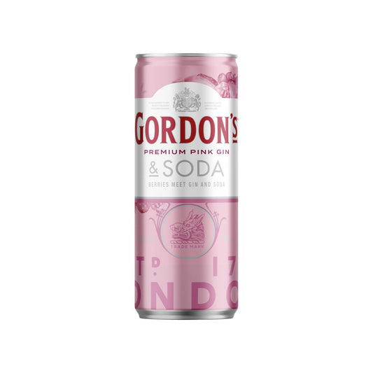Gordons Pink and Soda Gin 250ml Can