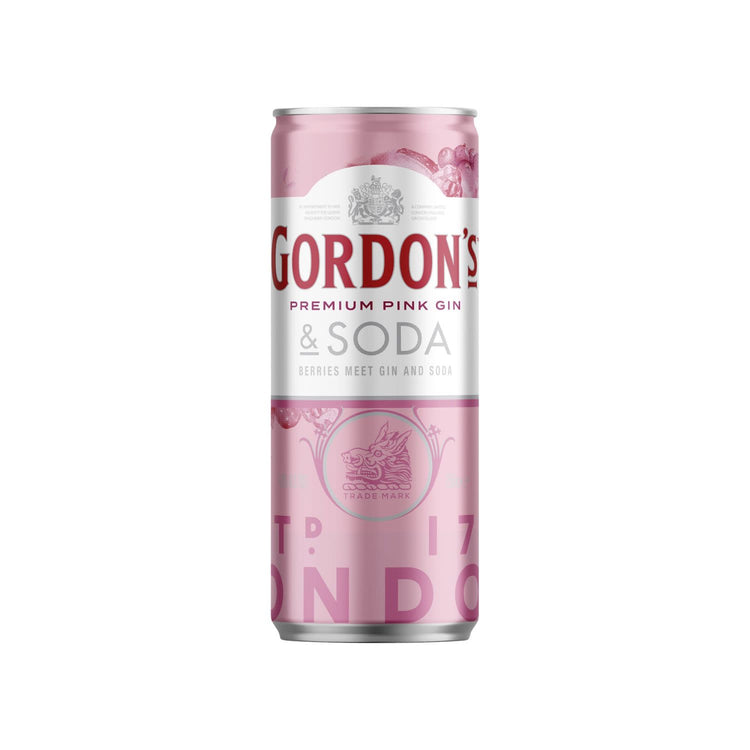 Gordons Pink and Soda Gin 250ml Can