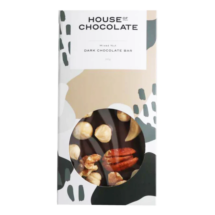 House of Chocolate Mixed Nut Dark Chocolate Bar