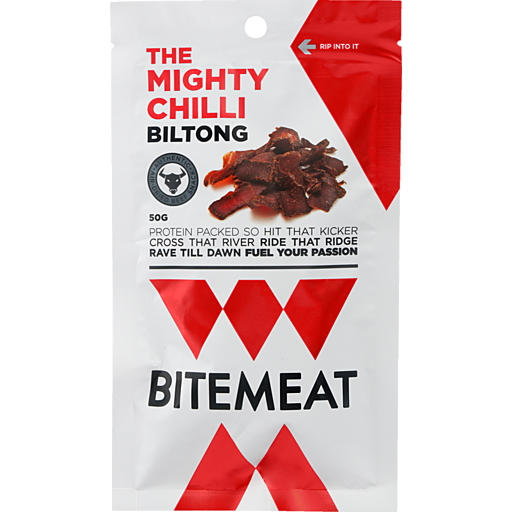 Canterbury Biltong Bitemeat Mighty Chilli 50g