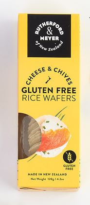 Rutherford and Meyer Cheese and Chives Rice Wafers 120g
